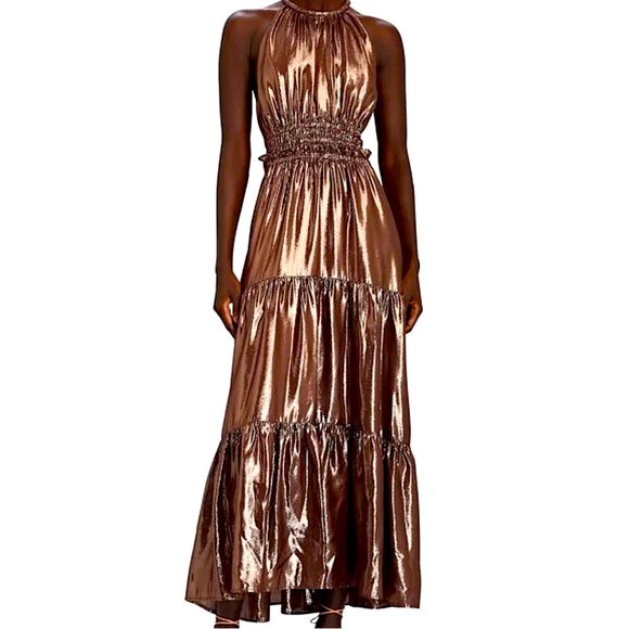 ALC🤎DRESS BROWN SPARKLY✨ELARA DRESS size 0! BRAND NEW! NEVER WORN!🤎SUMMER LOOK - Picture 1 of 2